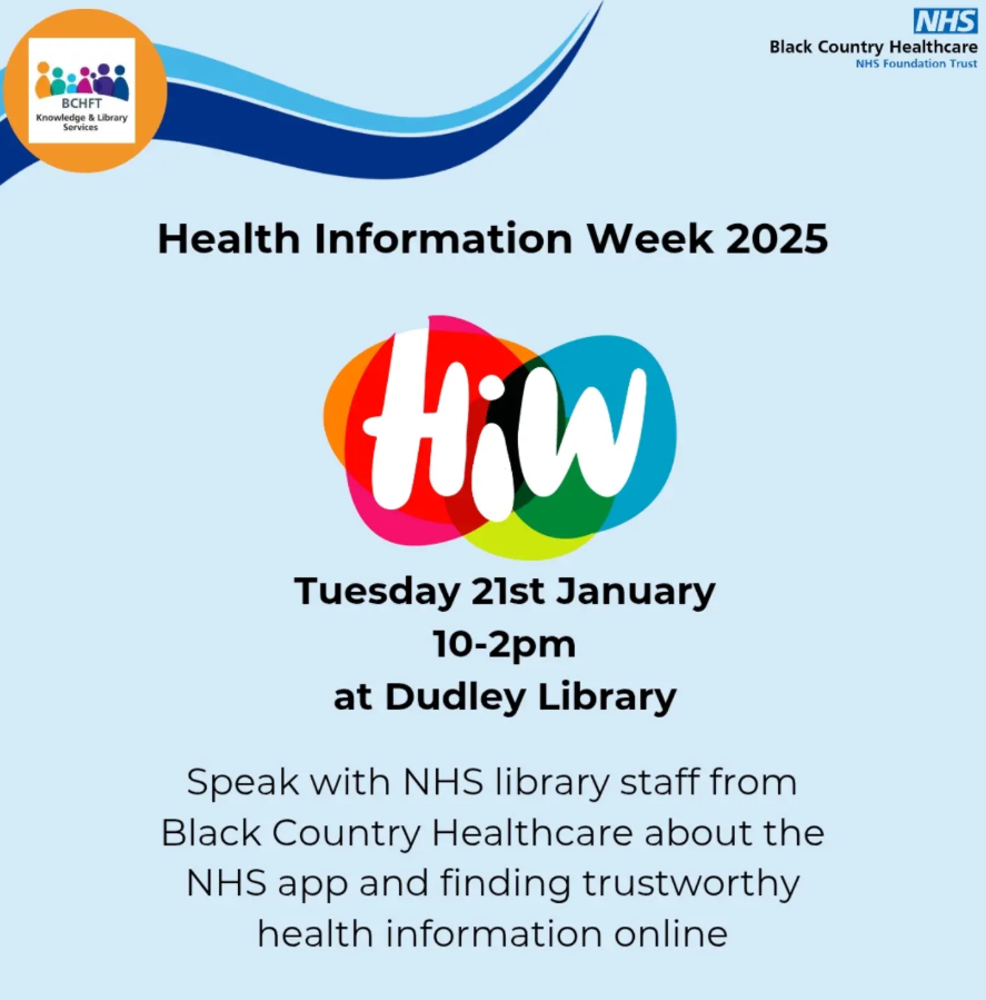 Dudley Library - Health Information Week 2025